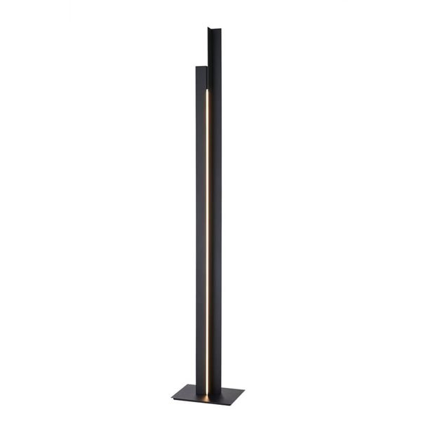 Lampadaire LED MANHATTAN, 2 m de haut, noir, design moderne, intensité variable, 48 W, 5 900 lm, 3 000 K