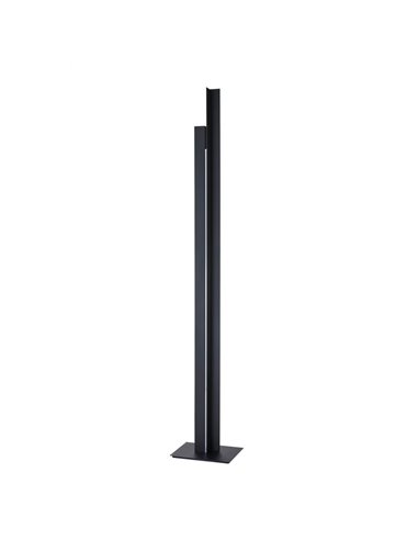 Lámpara de pie LED 2m altura MANHATTAN negro, moderno, regulable, 48W, 5900Lm, 3000K