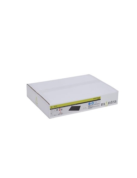 Luminária de chão LED MANHATTAN, 2m de altura, preta, moderna, dimerizável, 48W, 5900 lúmens, 3000K