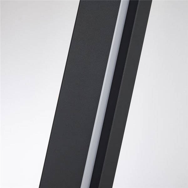 Lámpara de pie LED 2m altura MANHATTAN negro, moderno, regulable, 48W, 5900Lm, 3000K