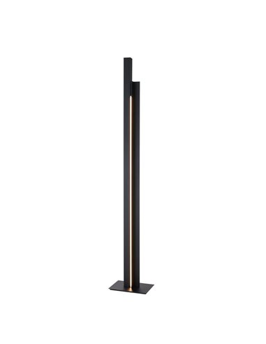Lampadaire LED MANHATTAN, 2 m de haut, noir, design moderne, intensité variable, 48 W, 5 900 lm, 3 000 K