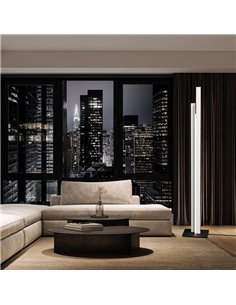 Lámpara de pie salón LED moderno 200cm MANHATTAN blanco, regulable, 48W, 5900Lm, 3000K 2