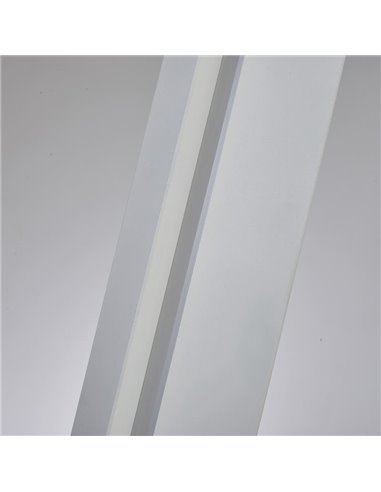 Luminária de chão LED moderna para sala de estar, MANHATTAN, 200 cm, branca, dimerizável, 48 W, 5900 lúmens, 3000 K