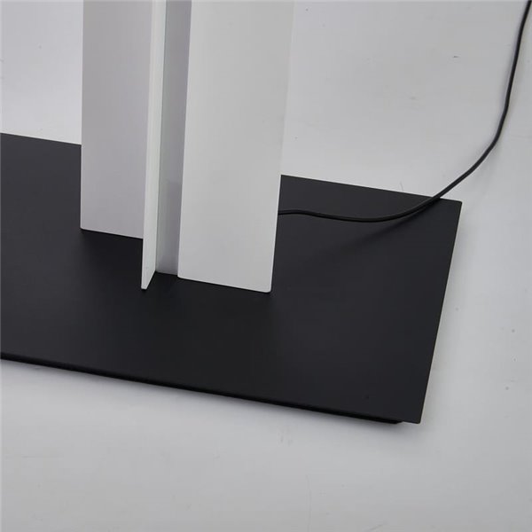 Luminária de chão LED moderna para sala de estar, MANHATTAN, 200 cm, branca, dimerizável, 48 W, 5900 lúmens, 3000 K