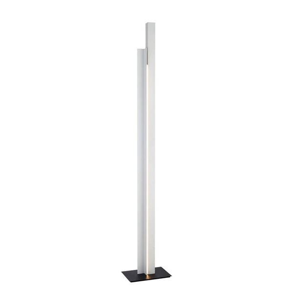 Lámpara de pie salón LED moderno 200cm MANHATTAN blanco, regulable, 48W, 5900Lm, 3000K