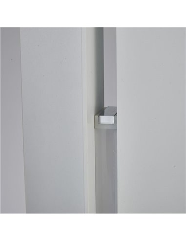 Luminária de chão LED moderna para sala de estar, MANHATTAN, 200 cm, branca, dimerizável, 48 W, 5900 lúmens, 3000 K