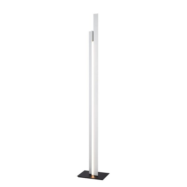 Lámpara de pie salón LED moderno 200cm MANHATTAN blanco, regulable, 48W, 5900Lm, 3000K