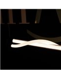 Lámpara Colgante con barra horizontal LED y manguera flexible de luz FUGAZ, 145,5cm de largo 38W 3000K oro