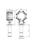 Faro de trabajo LED SLIM LRD 2986 con imán, enchufe mechero y accesorio vehículos especiales 23W 1800Lm