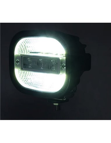 Faro de trabajo LED con luz de emergencia y estroboscópica LRD 3069 12/24V F-flash 1200Lm EMC R65