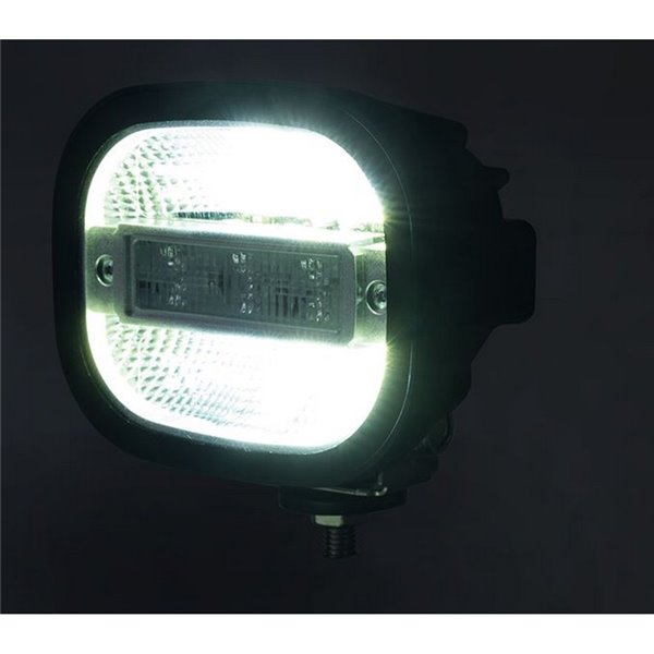 Projecteur de travail LED LRD 3069 12/24 V F-flash 1200 lm EMC R65 avec fonction d'urgence et stroboscope
