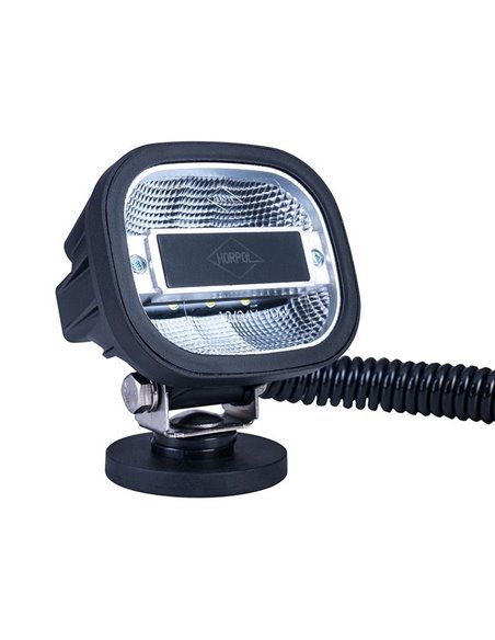 Faro LED de trabajo con imán y enchufe mechero LRD 3070 soporte inclinable y base magnética 12/24V IP68