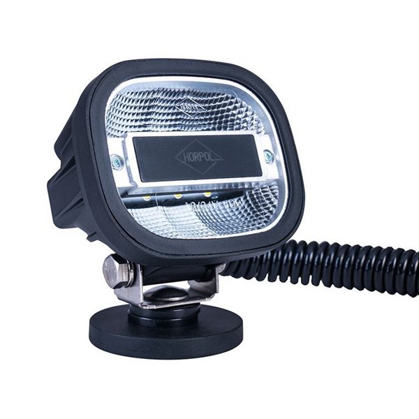 Faro LED de trabajo con imán y enchufe mechero LRD 3070 soporte inclinable y base magnética 12/24V IP68