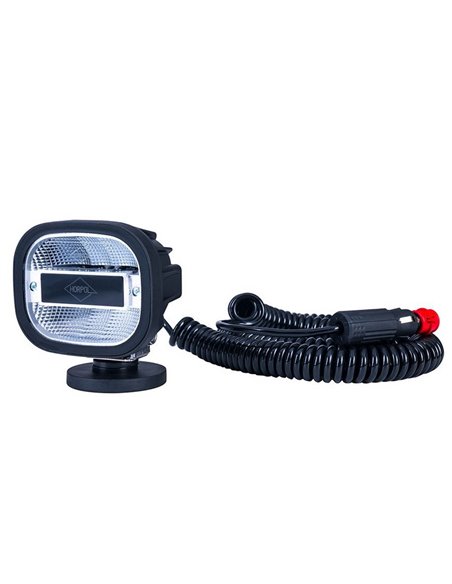 Luz de trabalho LED com ímã e plugue para acendedor de cigarros LRD 3070, suporte inclinável e base magnética 12/24V IP68