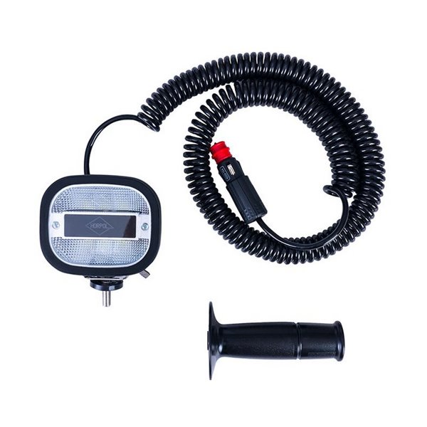 Faro de trabajo LED con enchufe mechero, imán y soporte vehículos especiales LRD 3071 10W 12/24V EMC R10