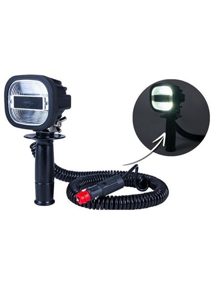 Faro de trabajo LED con enchufe mechero, imán y soporte vehículos especiales LRD 3071 10W 12/24V EMC R10