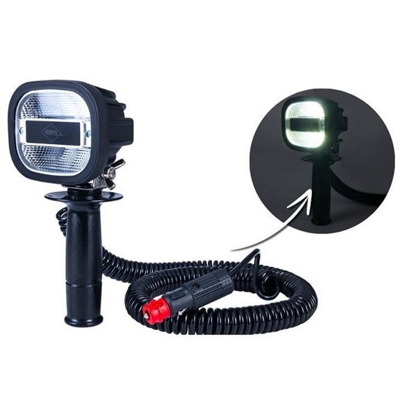 Faro de trabajo LED con enchufe mechero, imán y soporte vehículos especiales LRD 3071 10W 12/24V EMC R10