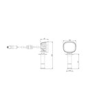 Faro de trabajo LED con enchufe mechero, imán y soporte vehículos especiales LRD 3071 10W 12/24V EMC R10