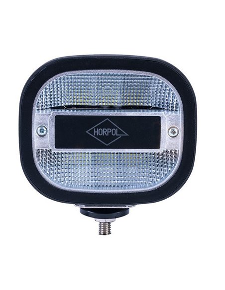 Refletor de trabalho LED com montagem inferior, 1200 lúmens, LRD 3072, 12/24 V, 10 W, IP68, R10 EMC