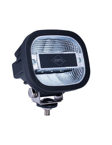 Refletor de trabalho LED com montagem inferior, 1200 lúmens, LRD 3072, 12/24 V, 10 W, IP68, R10 EMC