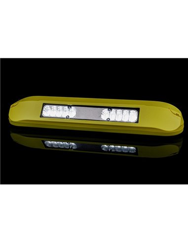 Luz de trabajo LED perimetral LRD 3042/Y-AM 12/24V 12W 1000Lm carcasa amarilla