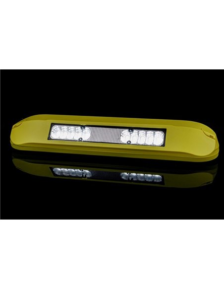 Luz de trabajo LED perimetral LRD 3042/Y-AM 12/24V 12W 1000Lm carcasa amarilla