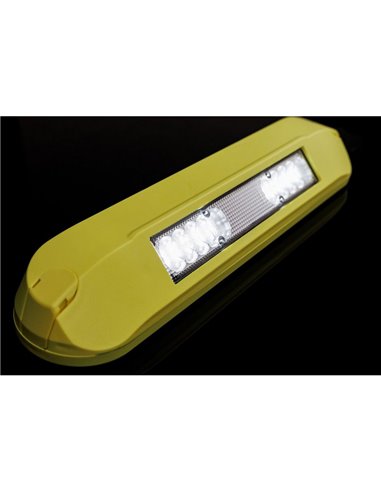 Luz de trabajo LED perimetral LRD 3042/Y-AM 12/24V 12W 1000Lm carcasa amarilla