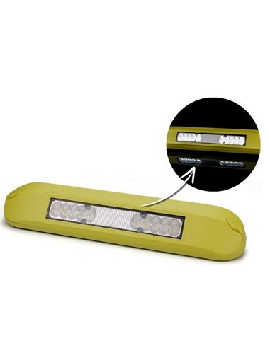 Luz de trabajo LED perimetral LRD 3042/Y-AM 12/24V 12W 1000Lm carcasa amarilla