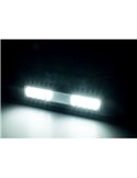 Luz de trabajo LED con luz de advertencia LED LRD 3043/BL/A1 12/24V 12W 1000Lm EMC carcasa negra