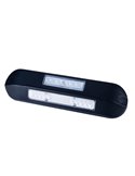 Luz de trabajo LED con luz de advertencia LED LRD 3043/BL/A1 12/24V 12W 1000Lm EMC carcasa negra