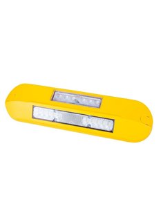 Farol de trabalho LED com luz de advertência LED LRD 3043/Y/A1 12/24V 12W 1000lm EMC Carcaça amarela 2