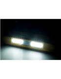 Projecteur de travail à LED avec témoin lumineux de sécurité à LED LRD 3043/Y/A1 12/24 V 12 W 1000 lm Boîtier jaune CEM
