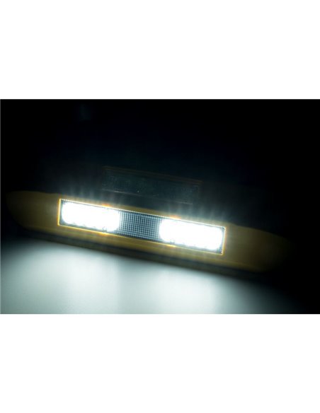 Luz LED de trabajo con luz de advertencia LED LRD 3043/Y/A1 12/24V 12W 1000Lm EMC carcasa amarilla