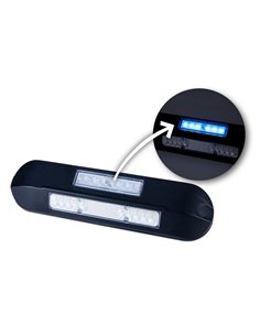 Luz de trabajo LED perimetral con luz de advertencia y estroboscópica LRD 3043/BL/B2 12/24V 1000Lm EMC