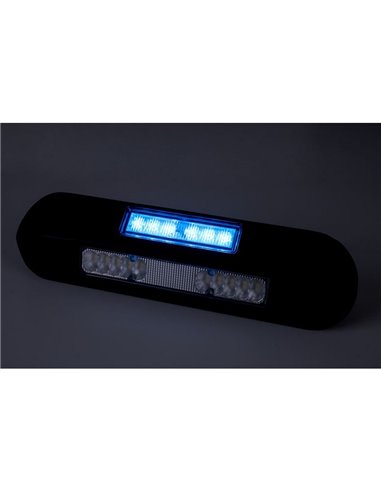 Luz de trabajo LED perimetral con luz de advertencia y estroboscópica LRD 3043/BL/B2 12/24V 1000Lm EMC