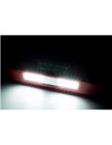 Farol de trabalho LED com luz de advertência LED LRD 3043/R/B2 12/24V 1000Lm com carcaça vermelha