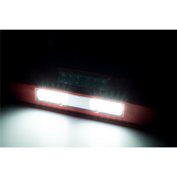 Luz LED de trabajo con luz de advertencia LED LRD 3043/R/B2 12/24V 1000Lm carcasa roja