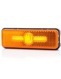 Galibo Latéral LED rectangulaire ambre avec logo lumineux et supports 12V-24V SM1 IA W254