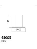 Lámpara de sobremesa minimalista KOPA latón mate y madera nogal E27 (no incl.)