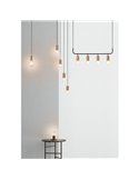 Lámpara de sobremesa minimalista KOPA negro y madera natural E27 (no incl.)
