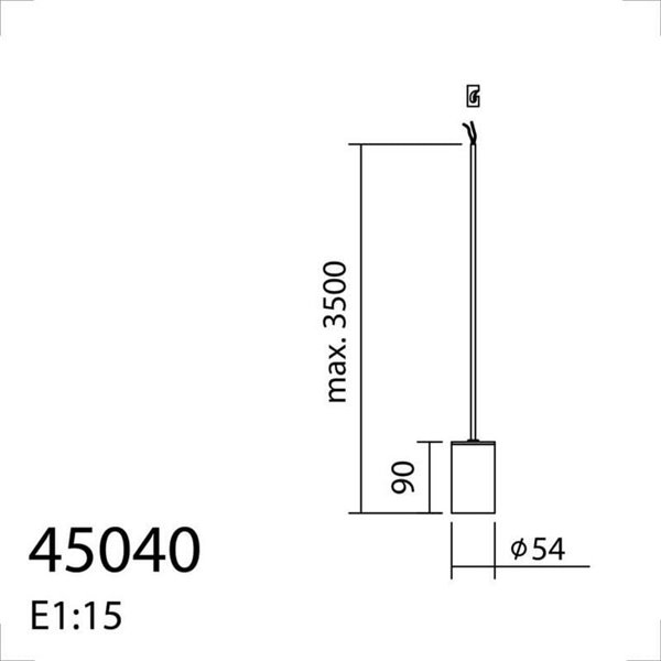 Lámpara colgante KOPA para base múltiple negra y madera natural E27 (no incl.)