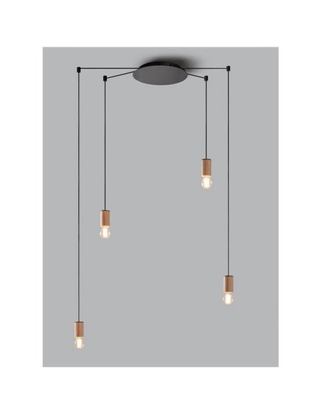 Douille multiple noire KOPA pour jusqu'à 12 suspensions E27