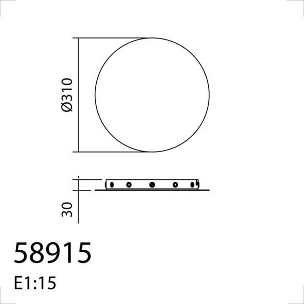 Douille multiple noire KOPA pour jusqu'à 12 suspensions E27