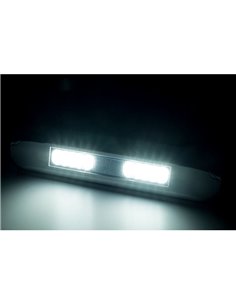 Luz de trabajo LED LRD 3042/WH/4K 12/24V 12W 4000K E9 EMC carcasa blanca EMC E9 2