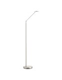 Lámpara de pie LED cromo mate DAPHNE R 9W CCT 2700K-4000K, cabezal lector móvil