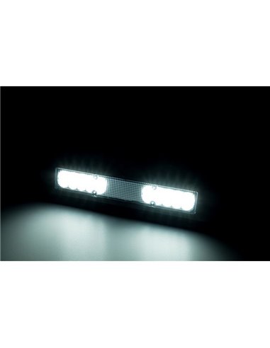 Farol de trabalho LED LRD 3042/BL/4K 12/24V 12W 4000K E9 EMC com carcaça preta EMC E9