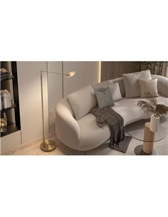 Luminária de chão LED branca DAPHNE R 9W CCT 2700K-4000K com cabeça ajustável 2