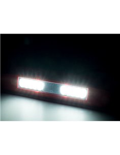 Luz LED de trabajo LRD 3042/R/4K 12/24V 12W 4000K IP68 1000Lm E9 EMC carcasa roja 2