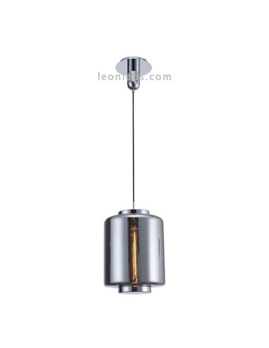  	Lámpara de techo Vintage moderna | Lámpara colgante moderna 6194 | Lámpara de techo Cromo Grafito | LeonLeds