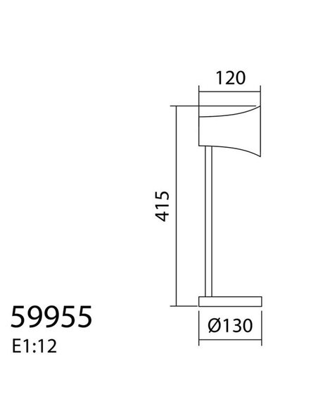 Flexo LED de table RAINBOW noir 4,5W 370Lm 4000K